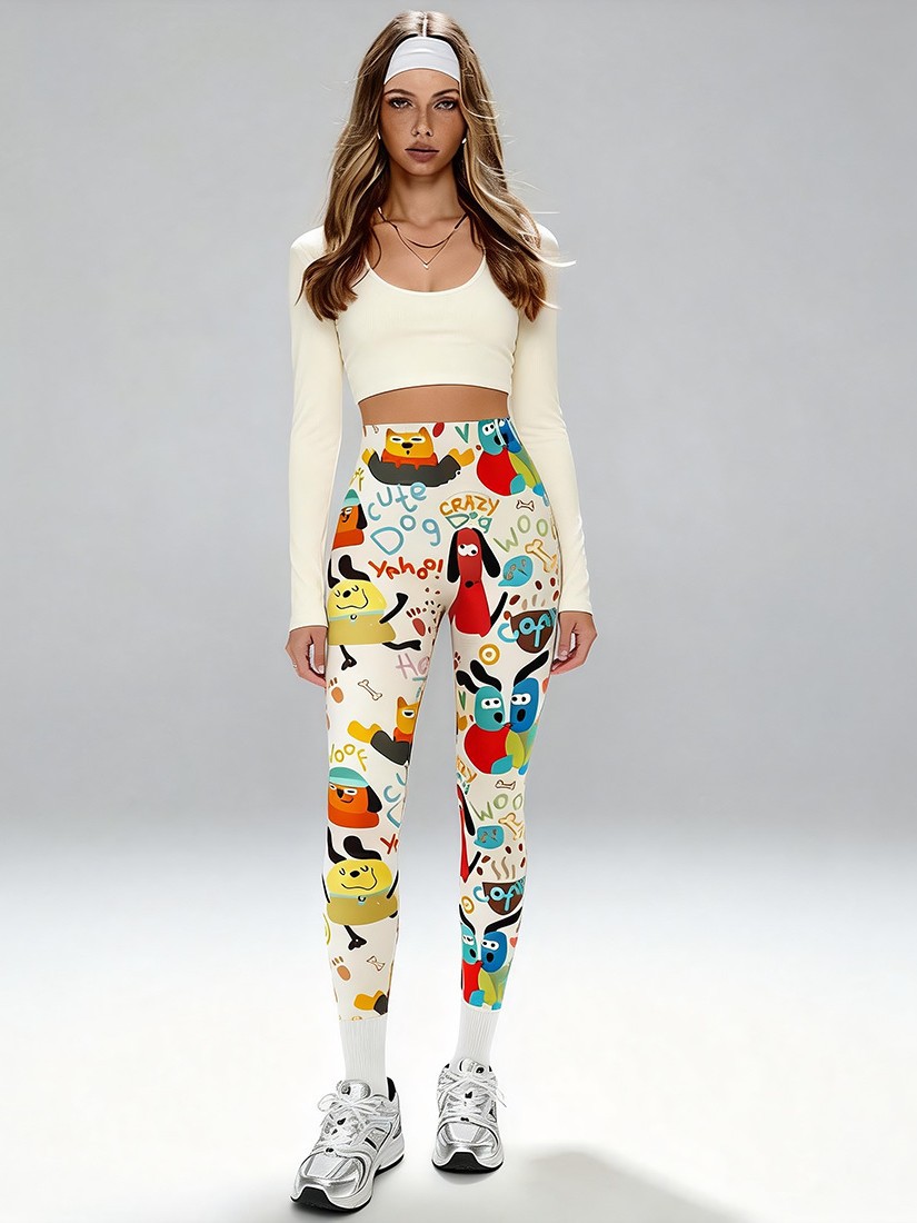 Doodle Dog Leggings - Image 3
