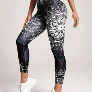 Mandala Print Leggings