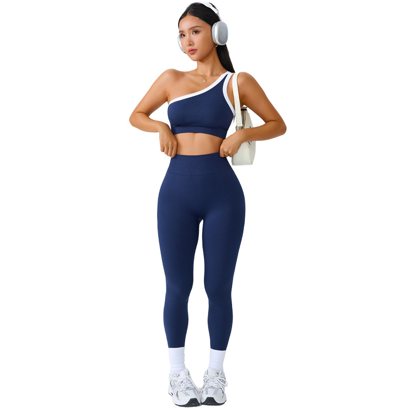 One-Shoulder Bra + Leggings Set - Image 3