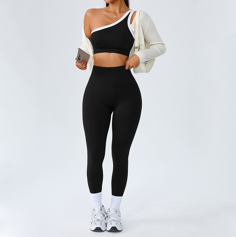 One-Shoulder Bra + Leggings Set - Image 6