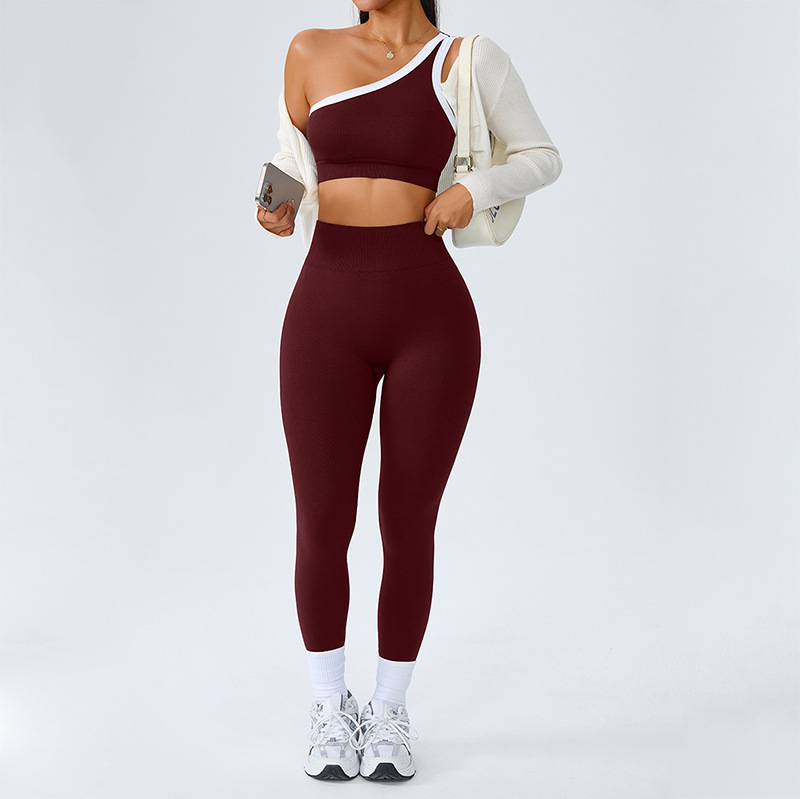 One-Shoulder Bra + Leggings Set - Image 5