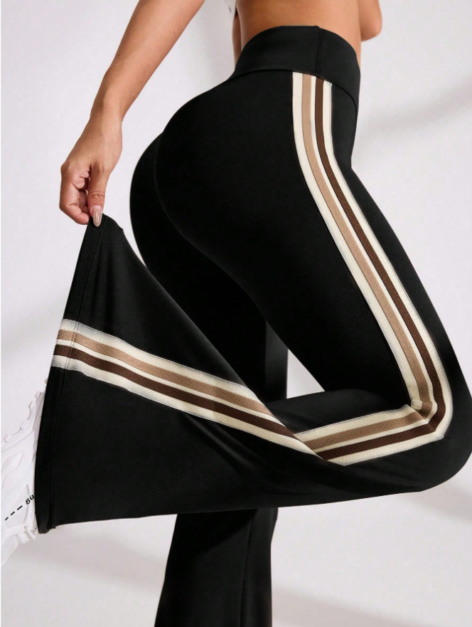 Retro Stripe Flare Pants - Image 5