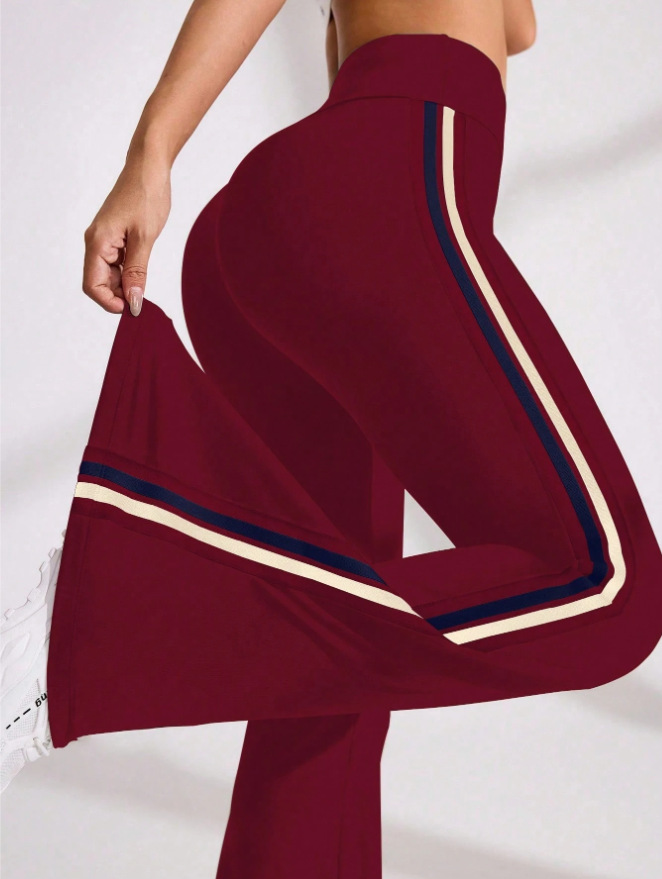 Retro Stripe Flare Pants - Image 7