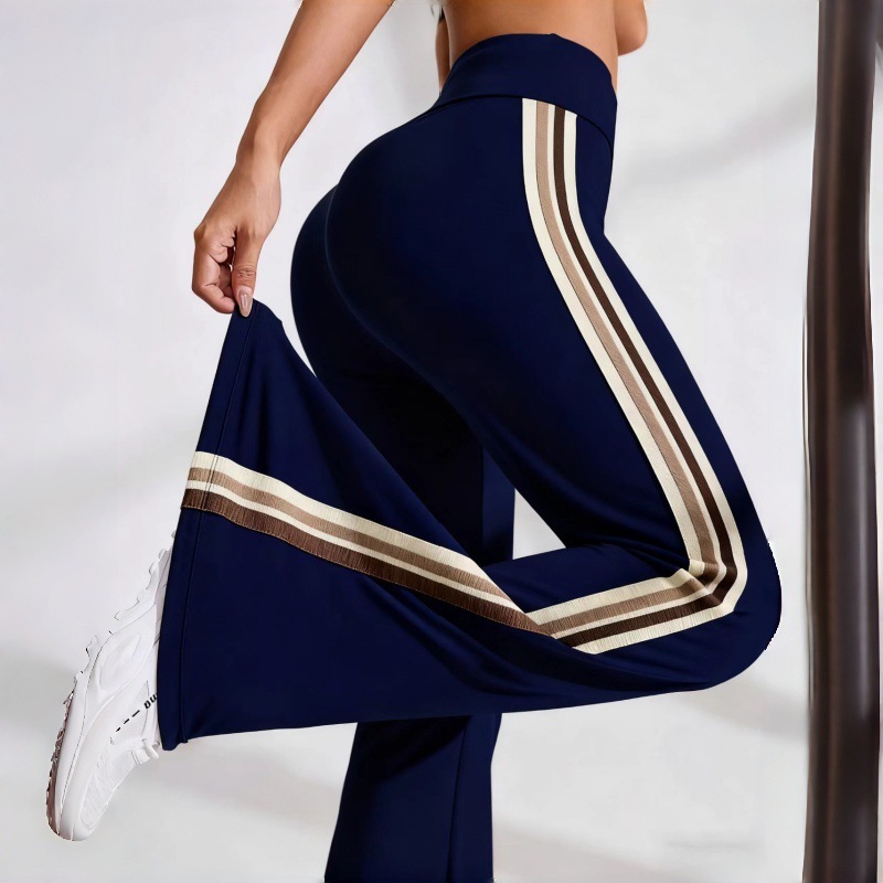 Retro Stripe Flare Pants - Image 8