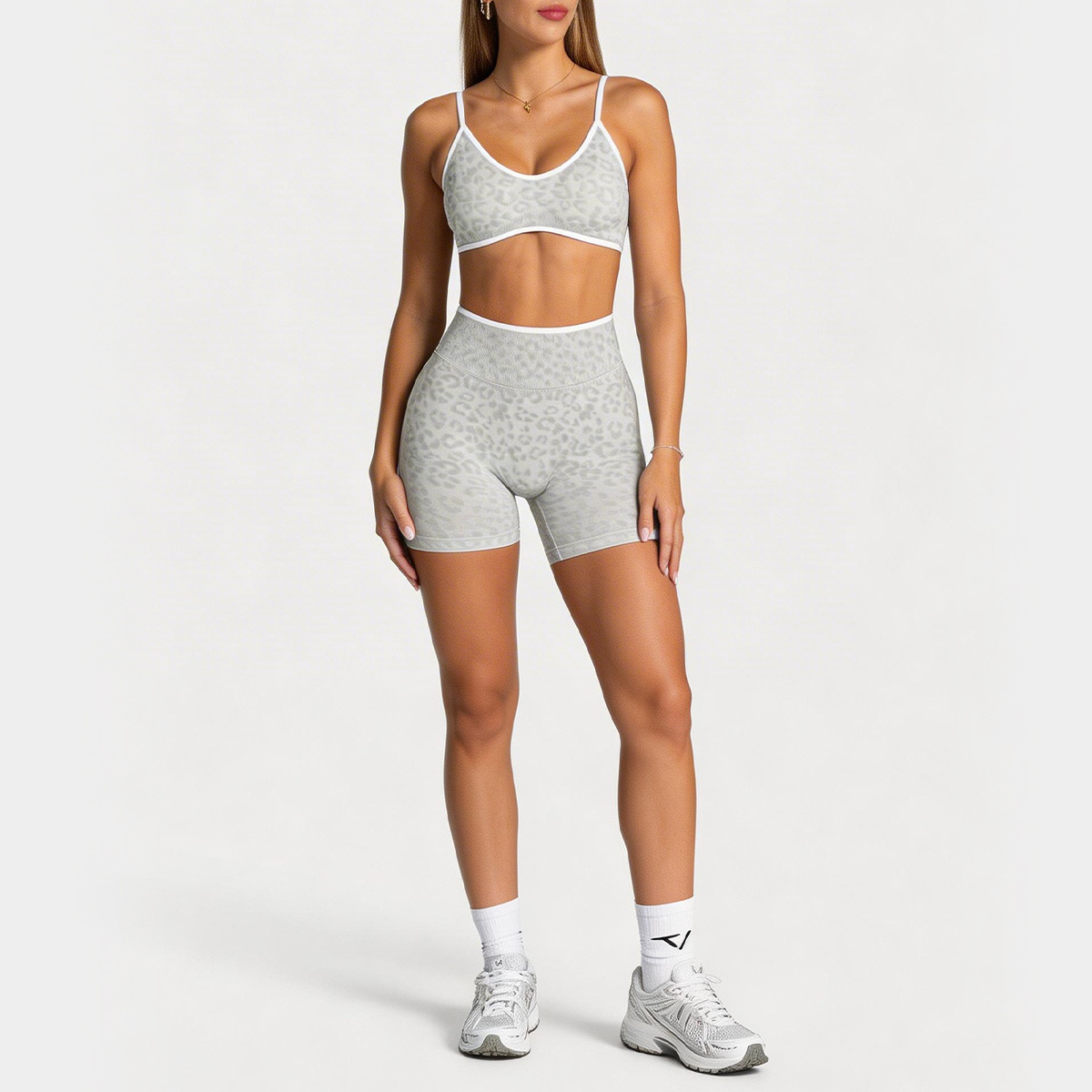 Ribbed Bra + Shorts Set - Image 2