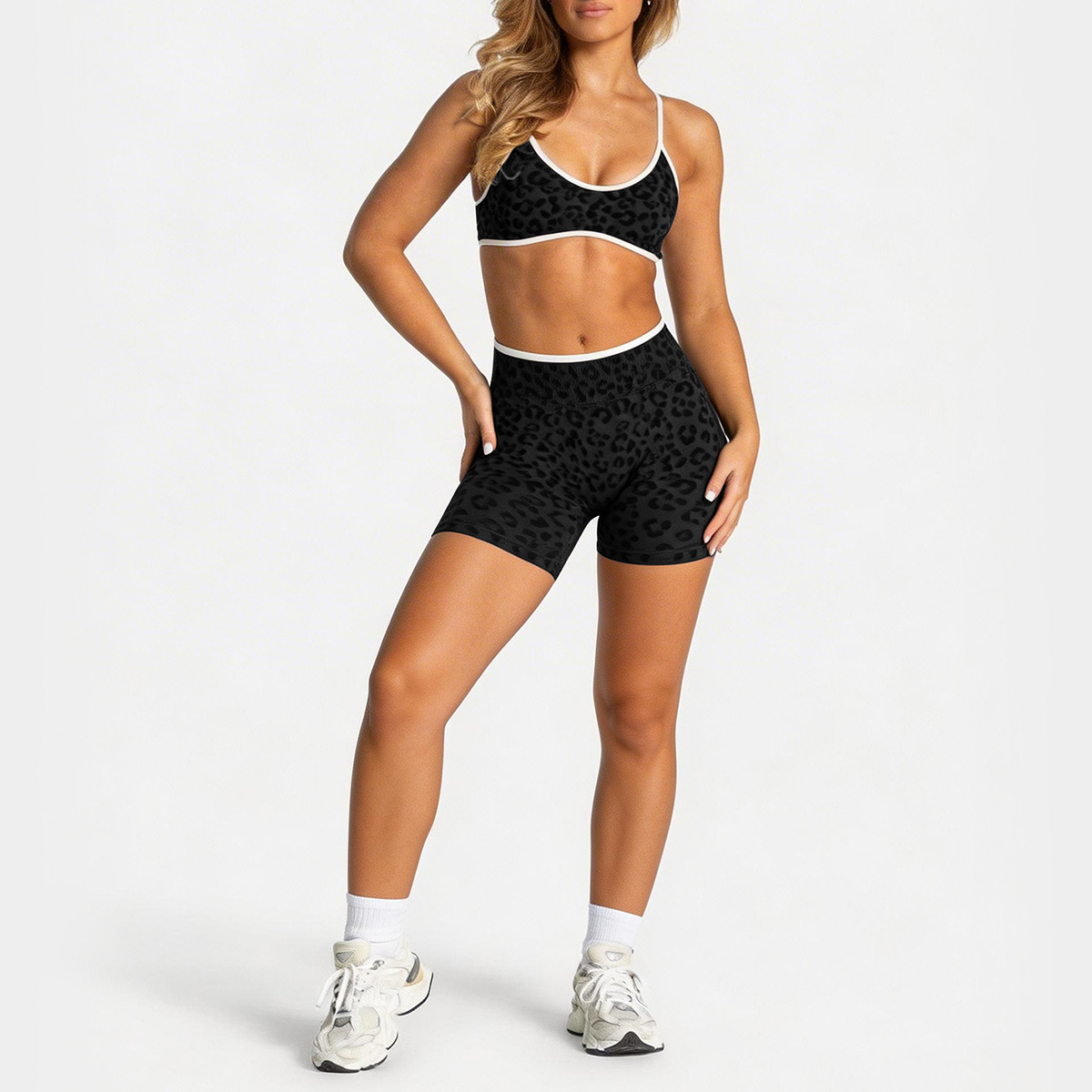 Ribbed Bra + Shorts Set - Image 3
