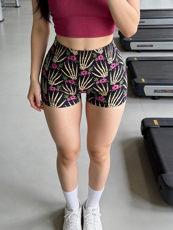 Skeleton Bloom Shorts - Image 4