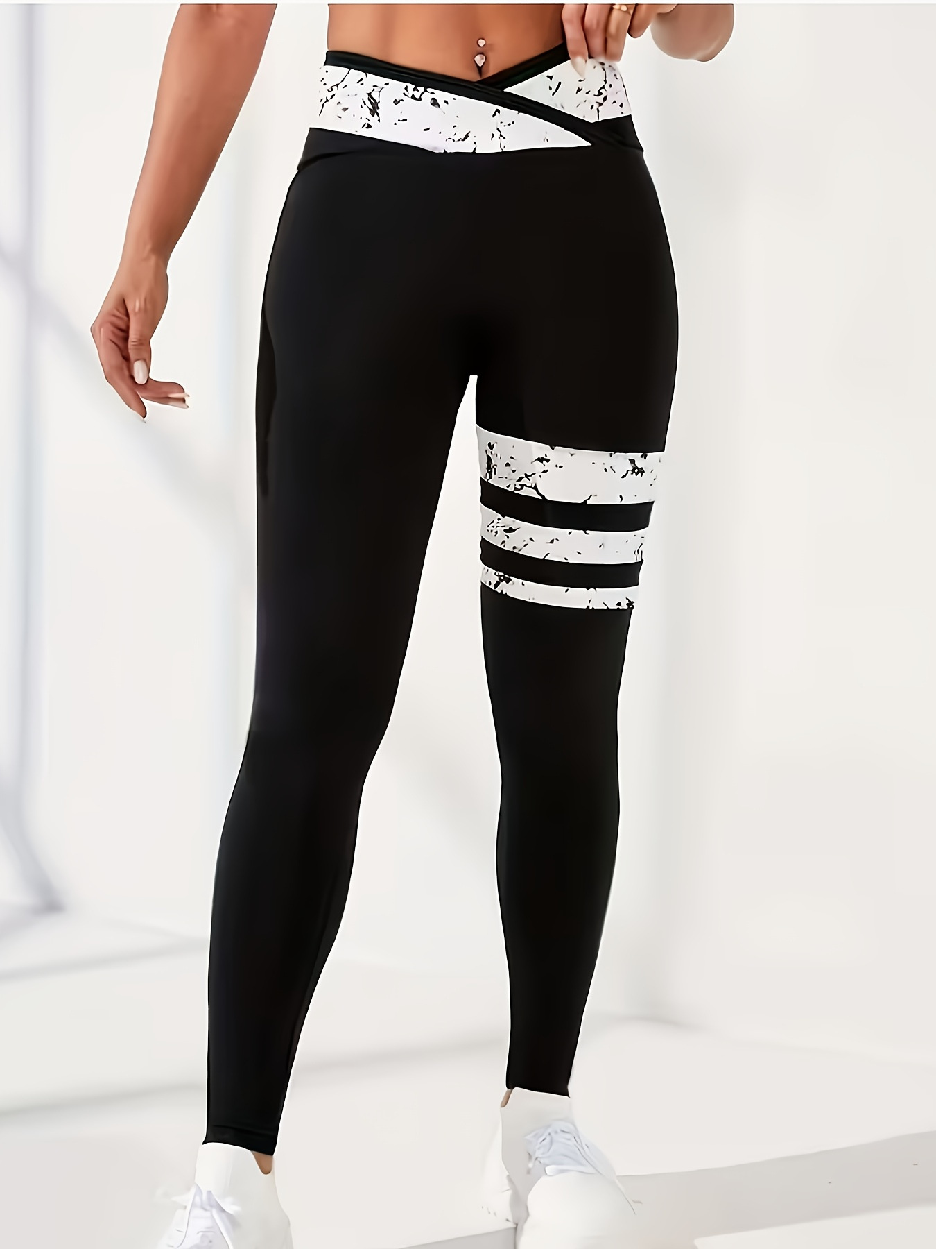 Splatter Band Leggings