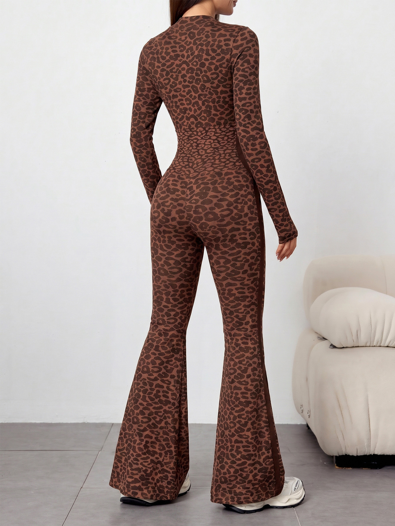 Zip Flare Jumpsuit - Image 2